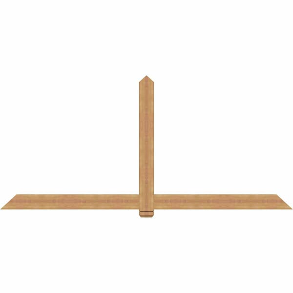 Ekena Millwork Eugene Smooth Timber Gable Bracket, Western Red Cedar, 108"W x 49"H x 1 1/2"D x 5 1/2"F, 11/12 Pitch GBW108X49X0206EUG00SWR - main